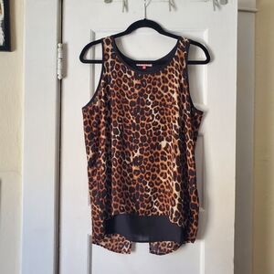 English Laundry Cheetah Print Tank Top